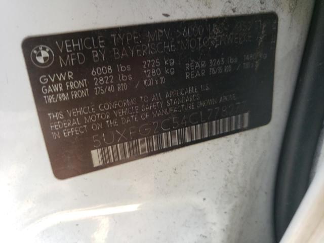 5UXFG2C54CL778277 BMW X6