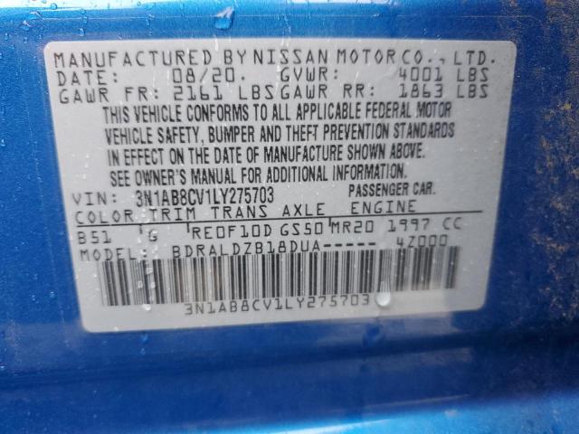 2020 NISSAN SENTRA SV - 3N1AB8CV1LY275703