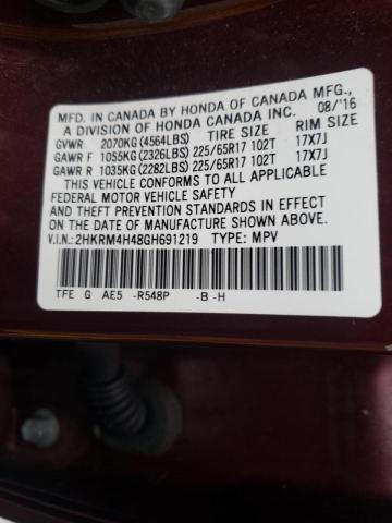 2016 HONDA CR-V SE - 2HKRM4H48GH691219