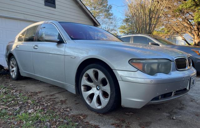 BMW salvage cars for sale: 2005 BMW 745 I