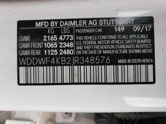 2018 MERCEDES-BENZ C 300 4MAT - WDDWF4KB2JR348576