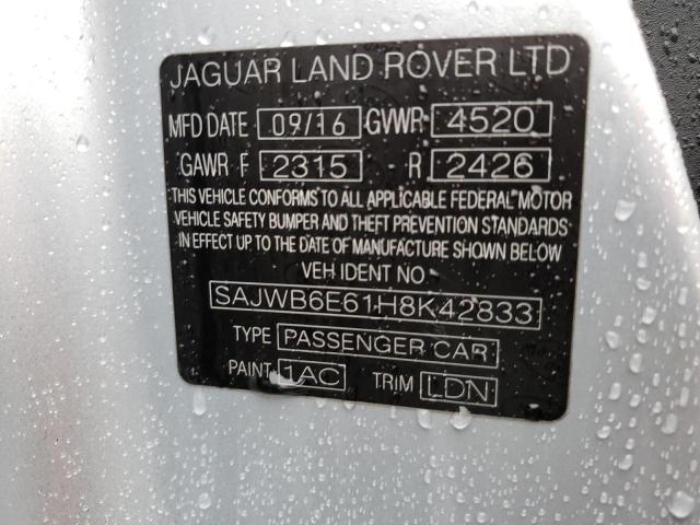 SAJWB6E61H8K42833 Jaguar F-Type