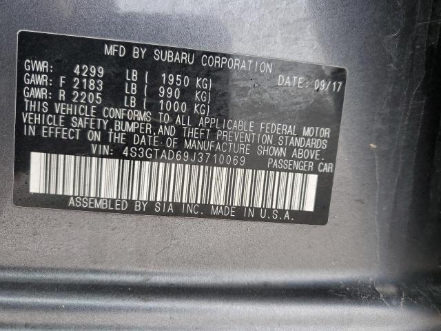 4S3GTAD69J3710069 Subaru Impreza Premium Plus