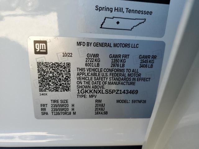 1GKKNXLS5PZ143469 GMC Acadia Denali