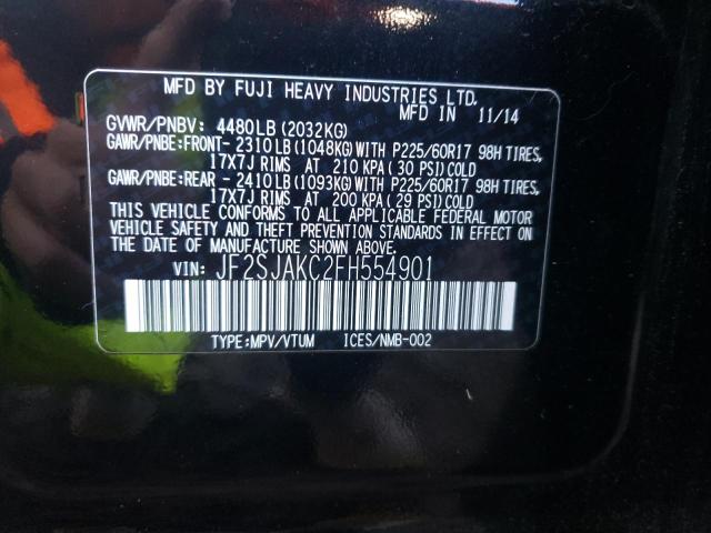 JF2SJAKC2FH554901 Subaru Forester 2.5i Limited