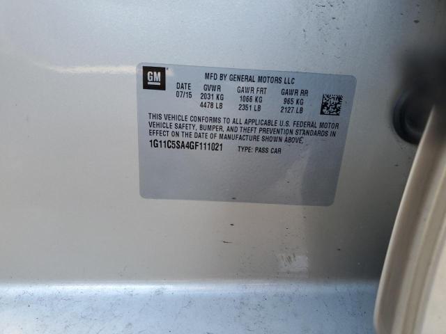 2016 CHEVROLET MALIBU LIM - 1G11C5SA4GF111021