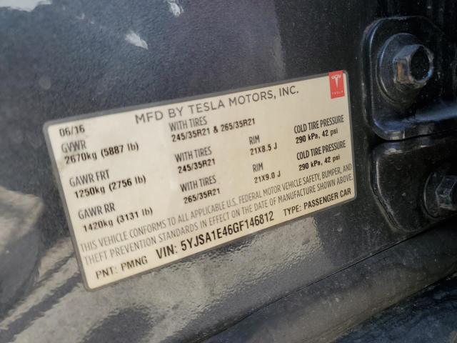 5YJSA1E46GF146812 Tesla MODEL S