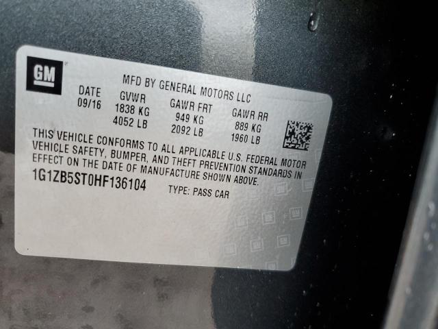 2017 CHEVROLET MALIBU LS - 1G1ZB5ST0HF136104