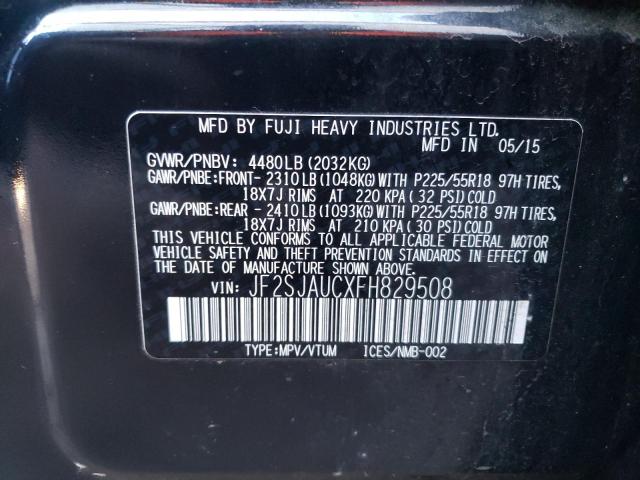 JF2SJAUCXFH829508 Subaru Forester 2.5i Touring