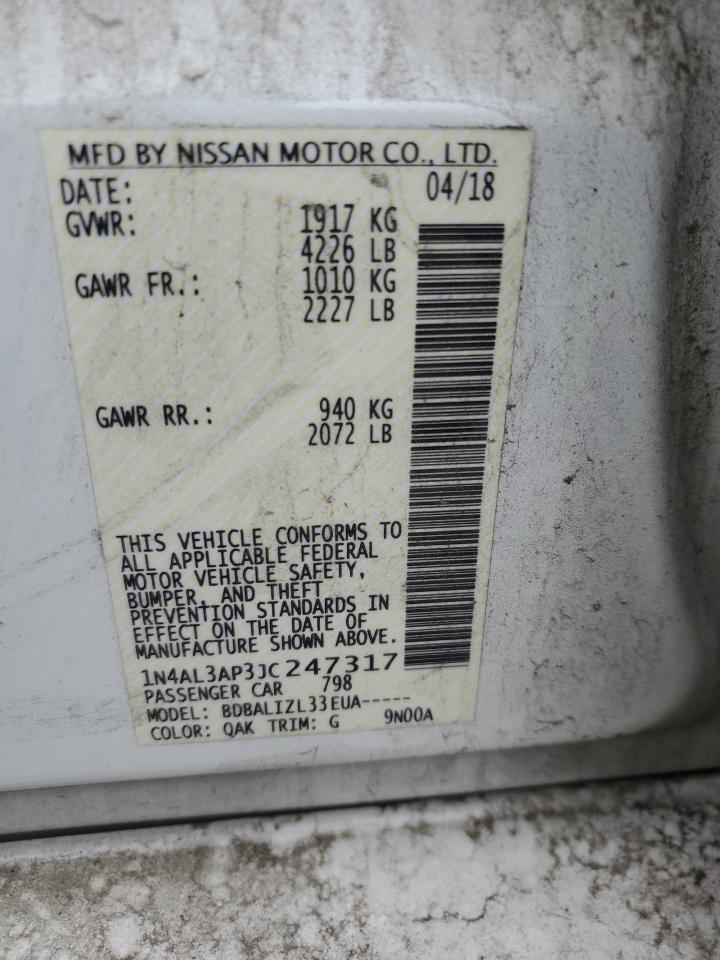1N4AL3AP3JC247317 NISSAN ALTIMA 2018