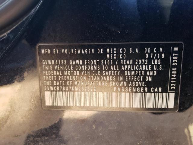 2019 VOLKSWAGEN JETTA S - 3VWCB7BU7KM237372