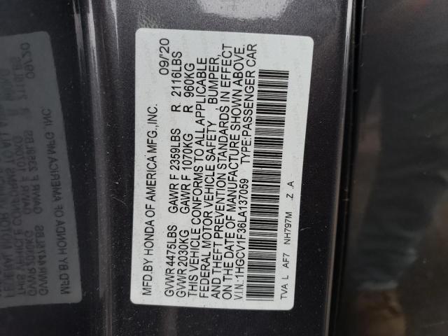 2020 HONDA ACCORD SPO 1HGCV1F36LA137059