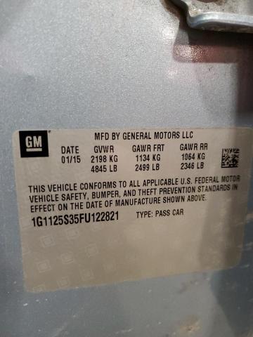 2015 CHEVROLET IMPALA LT - 1G1125S35FU122821