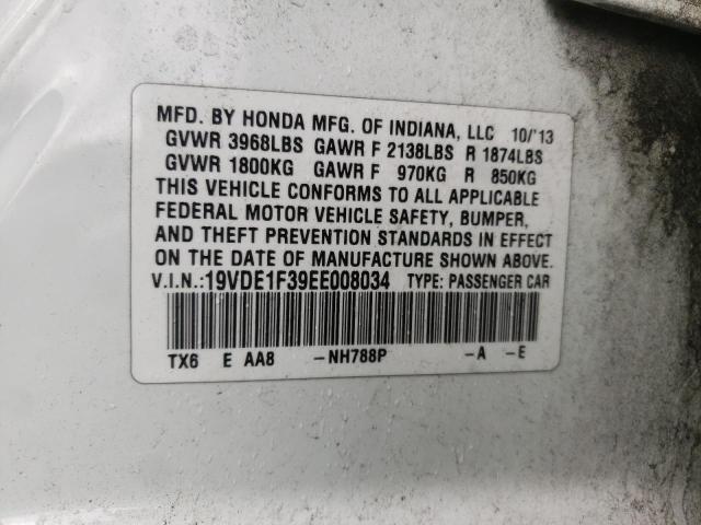 19VDE1F39EE008034 Acura ILX 20