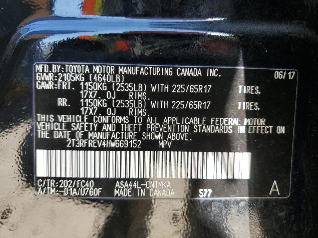 2017 TOYOTA RAV4 XLE - 2T3RFREV4HW669152