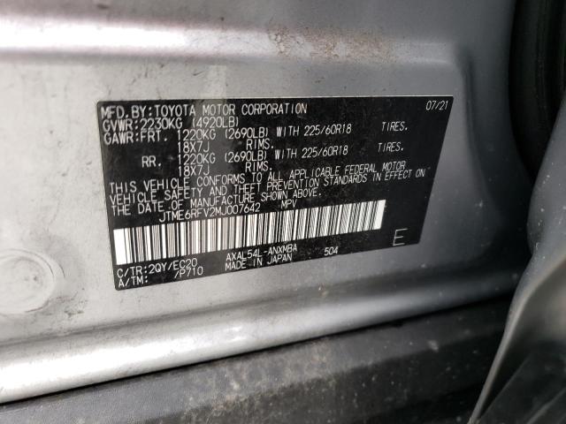 2021 TOYOTA RAV4 XSE JTME6RFV2MJ007642