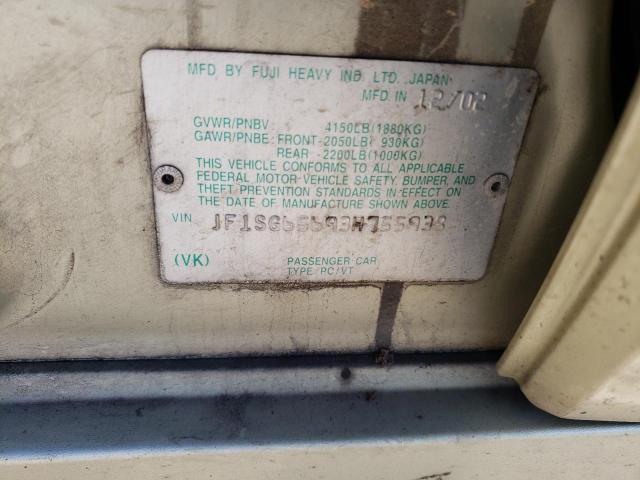 JF1SG65693H755938 Subaru Forester 2.5xs