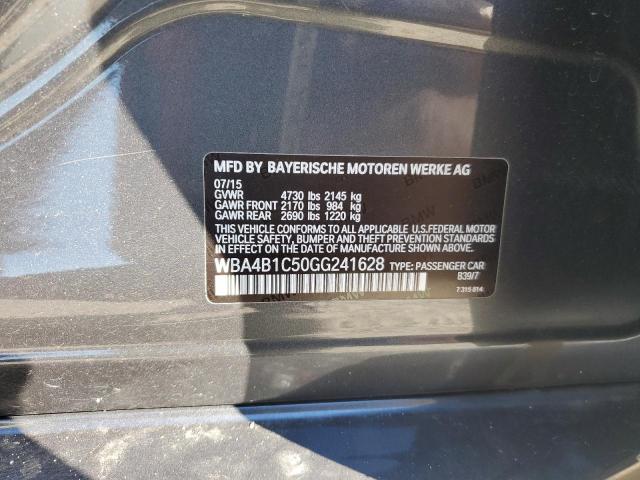 2016 BMW 435 I GRAN WBA4B1C50GG241628