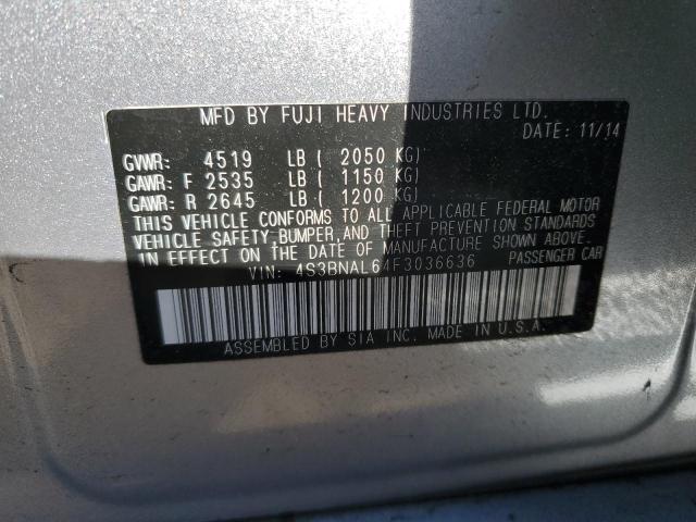 4S3BNAL64F3036636 Subaru Legacy 2.5i Limited