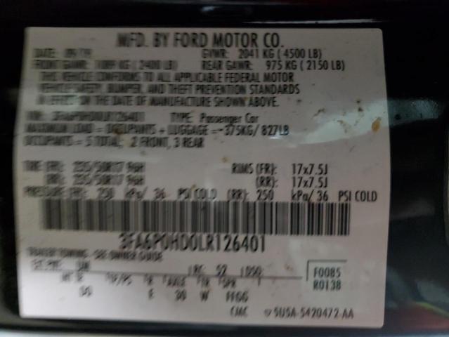 3FA6P0HD0LR126401 Ford Fusion SE 12