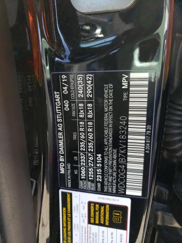 2019 MERCEDES-BENZ GLC 300 - WDC0G4JB7KV183240