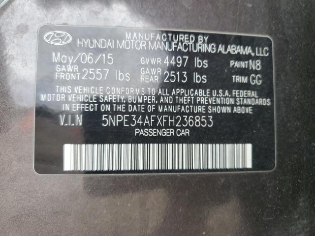 2015 HYUNDAI SONATA SPO 5NPE34AFXFH236853