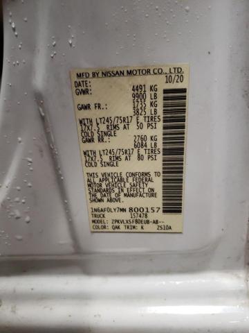 2021 NISSAN NV 2500 SV 1N6AF0LY7MN800157