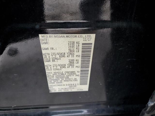 2018 NISSAN MURANO S - 5N1AZ2MG6JN109415