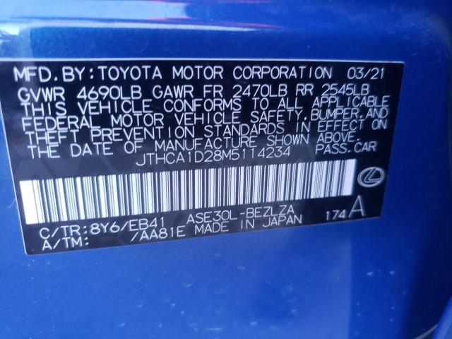 2021 LEXUS IS 300 - JTHCA1D28M5114234