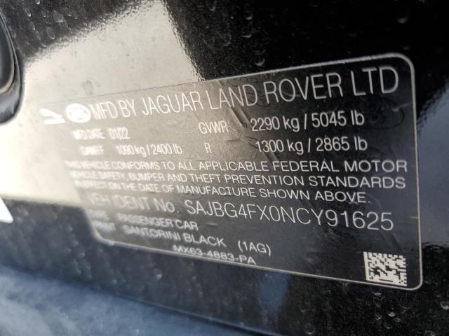 2022 JAGUAR XF SE SAJBG4FX0NCY91625