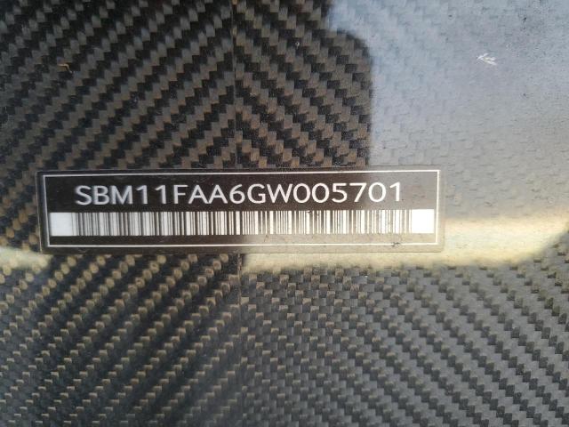 2016 MCLAREN AUTOMOTIVE 650S SPIDE SBM11FAA6GW005701
