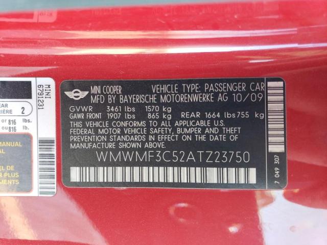 WMWMF3C52ATZ23750 Mini Cooper