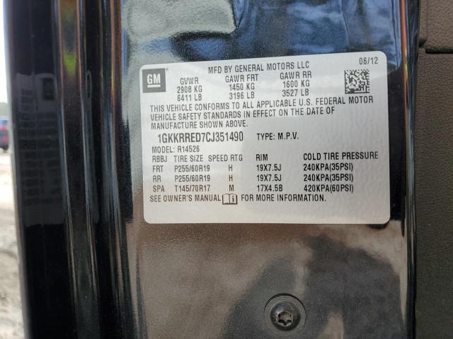 1GKKRRED7CJ351490 GMC Acadia Slt-1