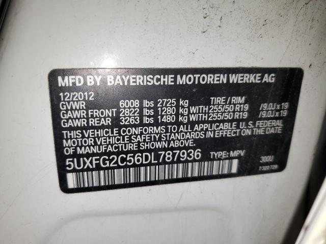 5UXFG2C56DL787936 BMW X6 Xdrive35i