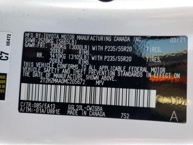 2021 LEXUS RX 350 - 2T2HZMAA0MC205672