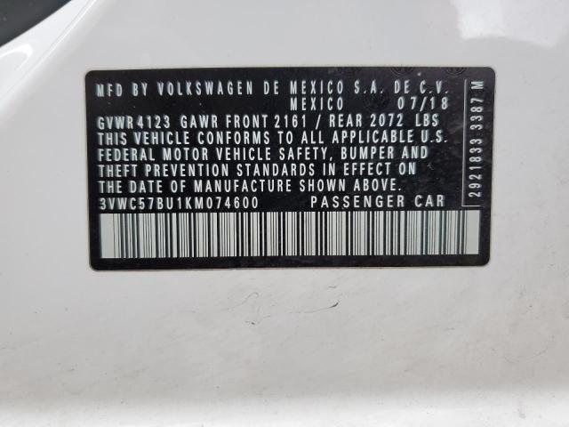 2019 VOLKSWAGEN JETTA S - 3VWC57BU1KM074600