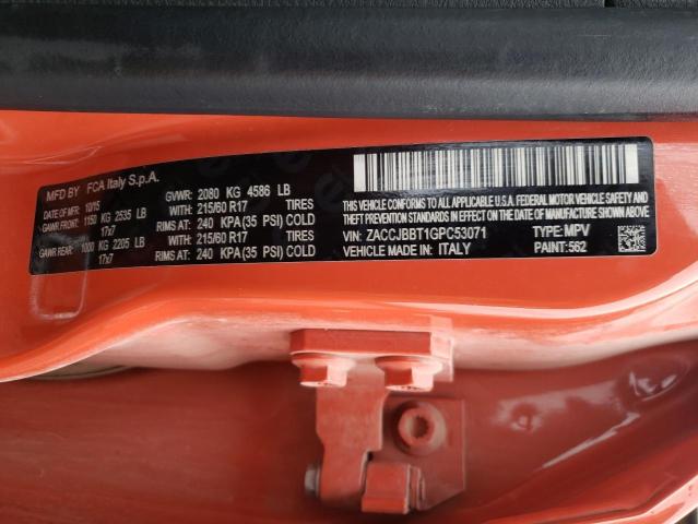 ZACCJBBT1GPC53071 Jeep Renegade Latitude