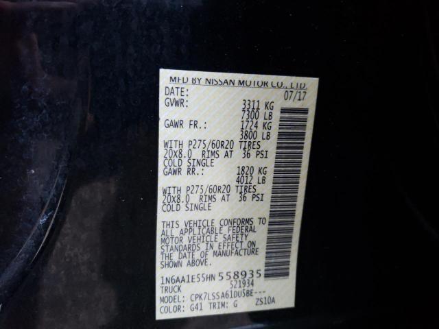 2017 NISSAN TITAN S - 1N6AA1E55HN558935