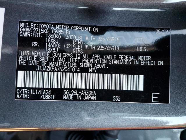 2022 LEXUS RX 350 L - JTJAZKFA7N2041014