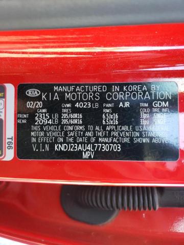KNDJ23AU4L7730703 KIA SOUL LX