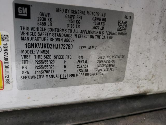2017 CHEVROLET TRAVERSE P - 1GNKVJKD3HJ172780