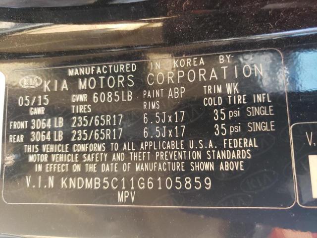 2016 KIA SEDONA LX - KNDMB5C11G6105859