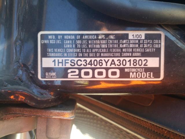 2000 HONDA GL1500 C/2 1HFSC3406YA301802