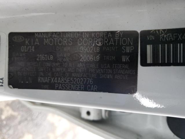 KNAFX4A85E5202776 KIA FORTE EX