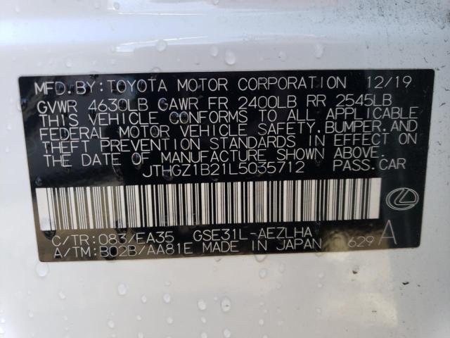 2020 LEXUS IS - JTHGZ1B21L5035712