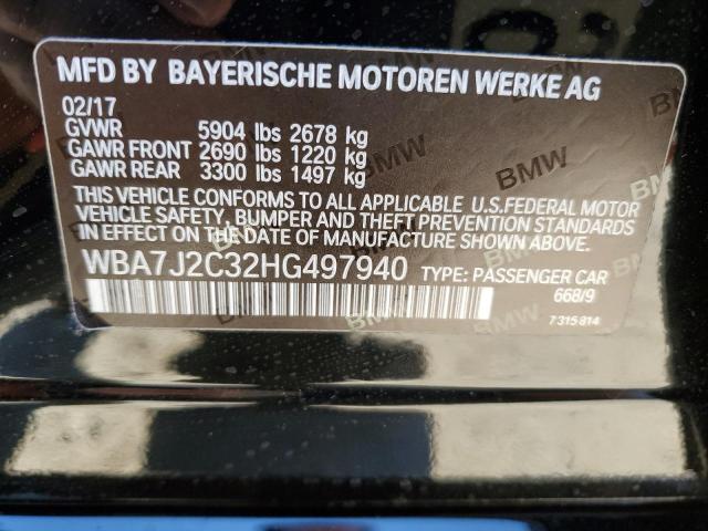 WBA7J2C32HG497940 BMW 740 Xe
