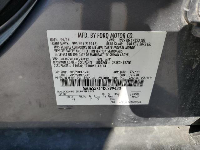 2019 FORD ECOSPORT T MAJ6S3KL4KC299433