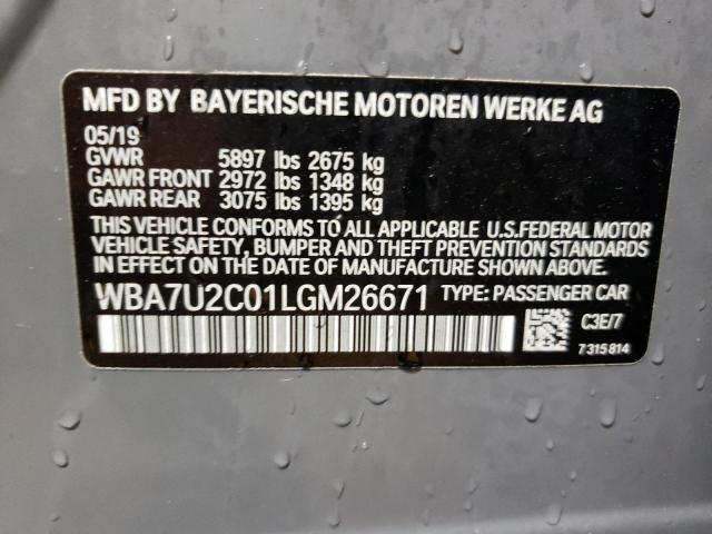 2020 BMW 750 XI - WBA7U2C01LGM26671