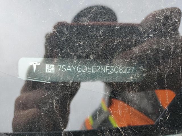 7SAYGDEE2NF308227 Tesla Model Y