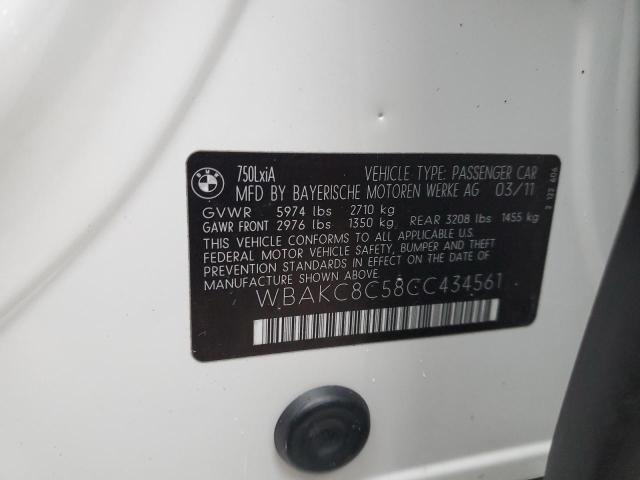 WBAKC8C58CC434561 BMW 750 LXI